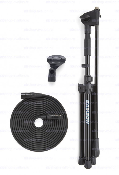 MK10 Plus комплект из микрофонной стойки MK10, микрофонного кабеля 4,5 м и микрофонного держателя, Samson