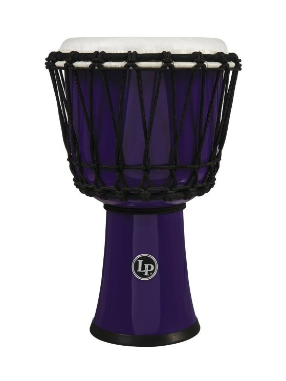 LP LP1607PL World 7-inch Rope Tuned традиционный джембе, цет: фиолетовый
