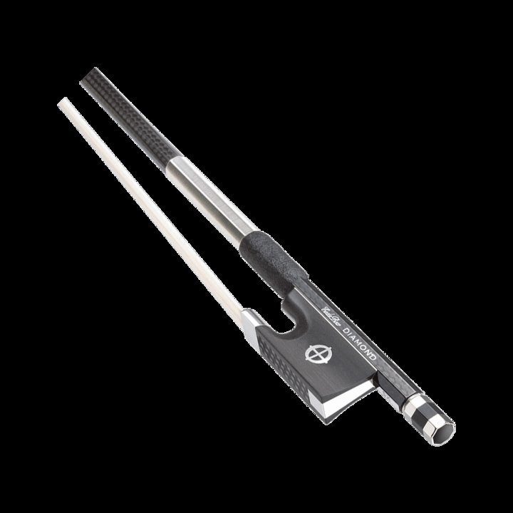 DSA4 Профессиональный карбоновый смычок для скрипки фирмы CodaBow модель Diamond SX, серии Silver Level, со стержнем из кевлара и алмазно-графитовой ткани.