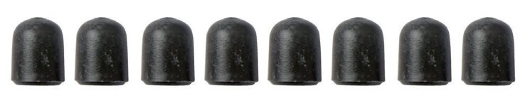 LP LPM906 Tension Rods Accessories Lug Tips Mini 4 mm, насадка для болтов лагов, диаметр 4 мм, материал - пластик, цвет - чёрный, в компекте 8 шт.