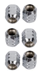 LP LP952 Tension Rods Accessories Tuning Nut Super Nuts, гайки для лагов с диаметром 9/32" и 5/16", цвет - Chrome, в компекте 6 шт.