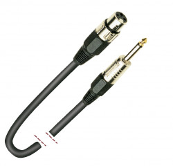MK 31 аудио кабель с разъемами XLR3F->1/4"Jack моно