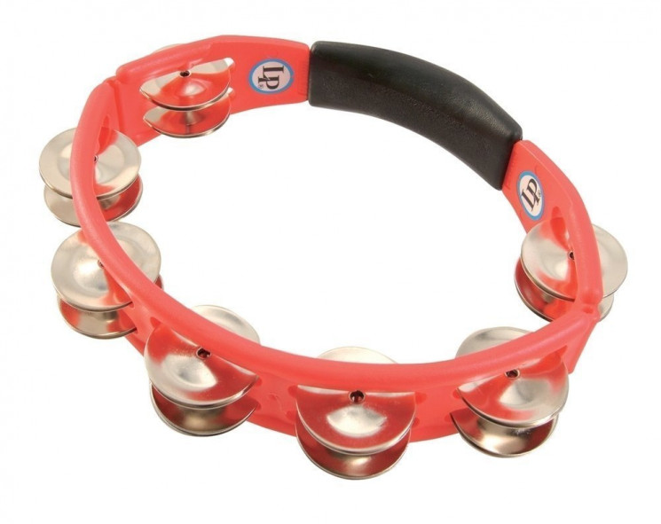 LP LPA181 Tambourine Aspire Red 8", тамбурин с пластиковым корпусом, 7 пар звоночков в один ряд, цвет - красный