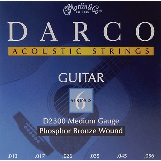 D2300 Martin Darco AC Phosphor SET MED Acoustic Strings 13-56