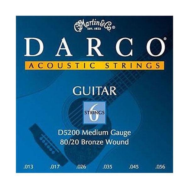 D5200 Martin Darco 80/20 Bronze MED Acoustic Strings Струны для акустической гитары 13-56