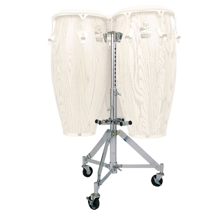 LP LP291 Triple Conga Stand стойка для 3 конга, хромированная сталь, ролики с тормозами